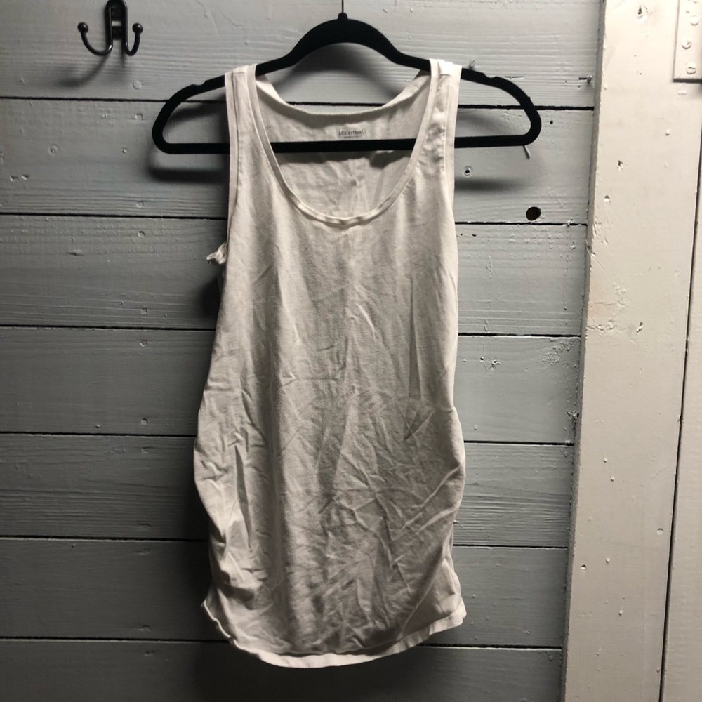 Motherhood Maternity Womens Tank Top White Small